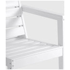 Canapé deux places blanc Polytrends Birchwood All Weather HDPE pour terrasse extérieure (2 pièces)