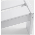 Canapé deux places blanc Polytrends Birchwood All Weather HDPE pour terrasse extérieure (2 pièces)