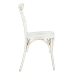 Chaise d'extérieur Elia de SAFAVIEH - Blanche (Lot de 2) - 48 cm (L) x 43 cm (P) x 86 cm (H)