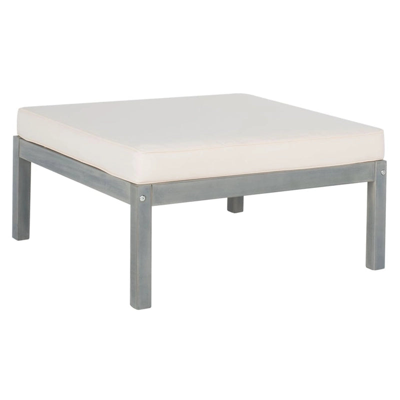 Ensemble de canapé d'angle 5 pièces Ronson de SAFAVIEH Outdoor Living - Gris cendré/Beige - 68,6 cm (L) x 68,6 cm (P) x 68,6 cm (H)
