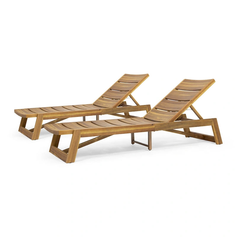 Chaise longue Maki (lot de 2)