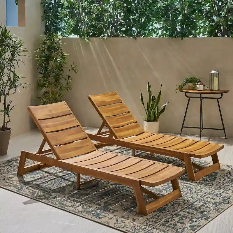 Chaise longue Maki (lot de 2)