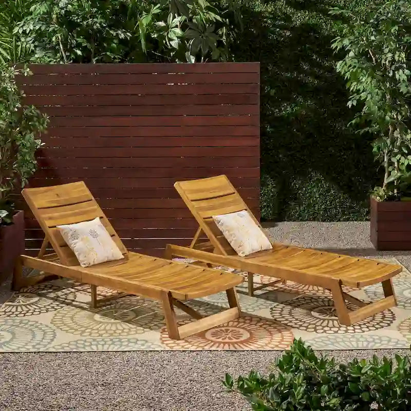 Chaise longue Maki (lot de 2)
