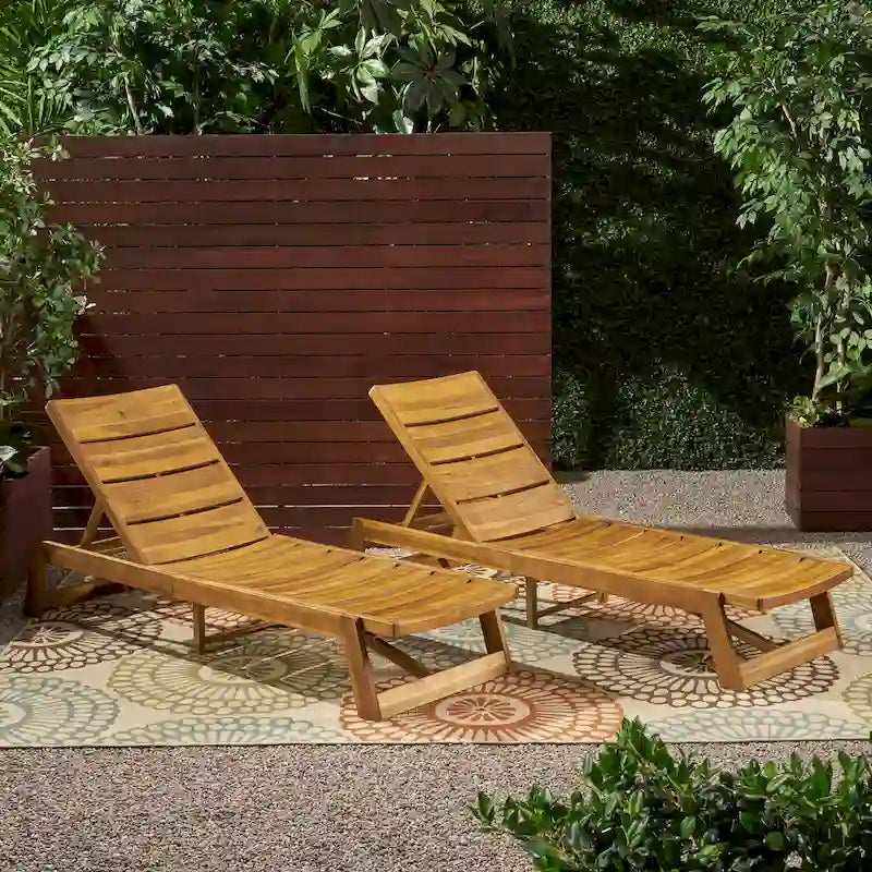Chaise longue Maki (lot de 2)