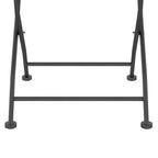 Ensemble de 4 chaises de salle à manger pliantes d'extérieur, en métal à maille gris foncé