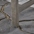 Chaise longue Hampton en bois et osier