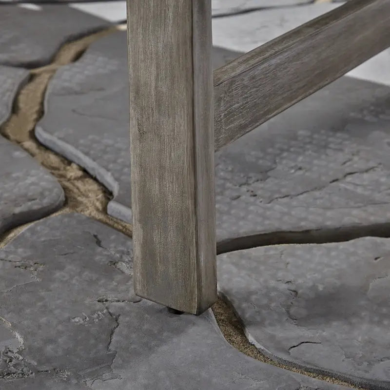 Chaise longue Hampton en bois et osier