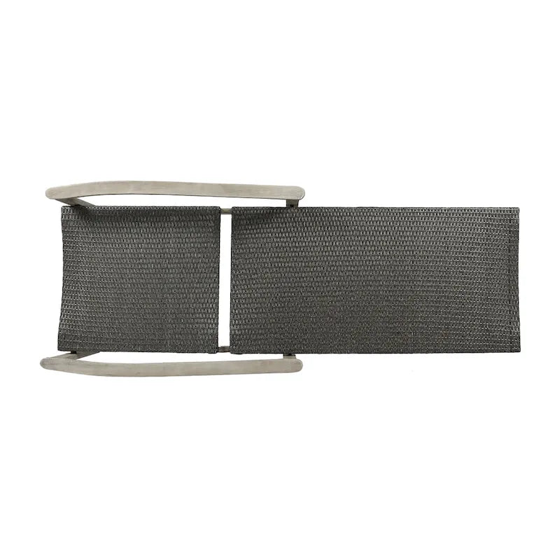 Chaise longue Hampton en bois et osier