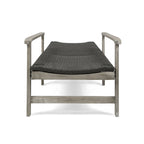Chaise longue Hampton en bois et osier