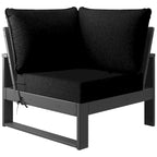 Fauteuil d'angle profond Polytrends Endless Patio avec structure grise