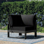 Fauteuil d'angle profond Polytrends Endless Patio avec structure grise