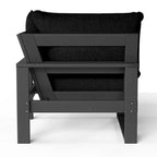 Fauteuil d'angle profond Polytrends Endless Patio avec structure grise