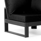 Fauteuil d'angle profond Polytrends Endless Patio avec structure grise