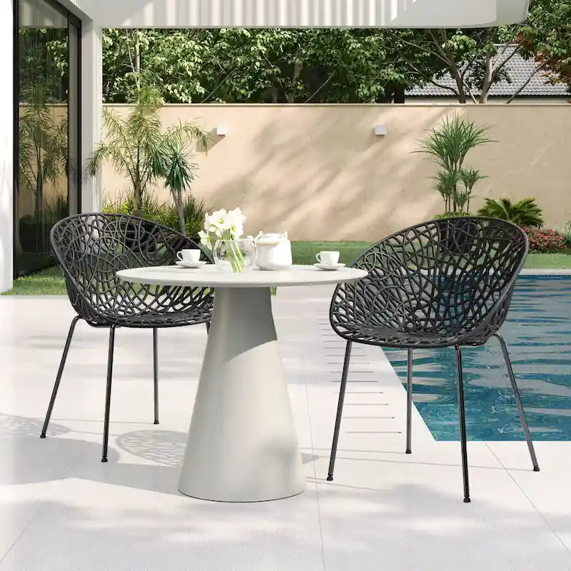 Christopher Knight Home - Chaises de salle à manger Neiman modernes et résistantes, lot de 2