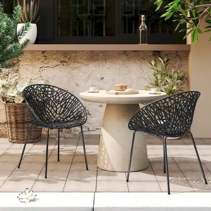 Christopher Knight Home - Chaises de salle à manger Neiman modernes et résistantes, lot de 2