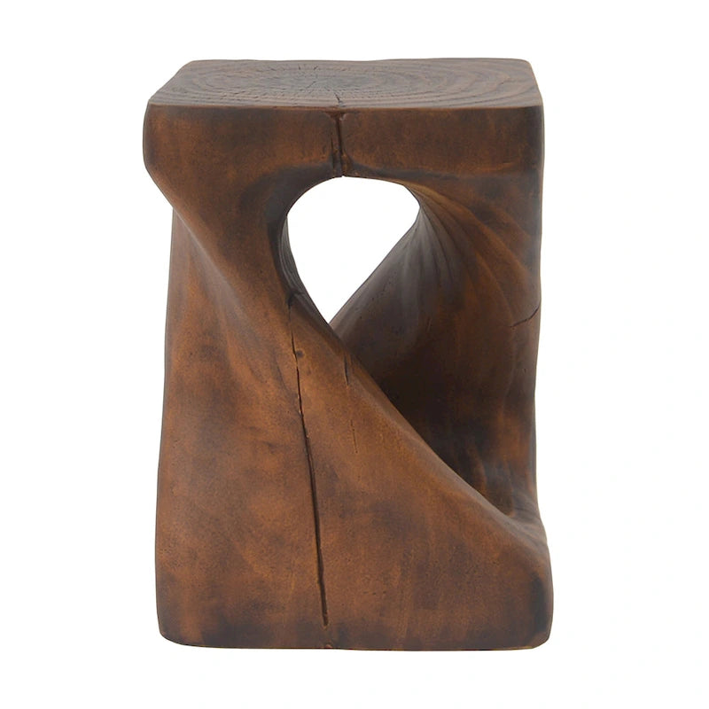 Christopher Knight Home - Table d'appoint Stella en bois à motif spirale torsadée
