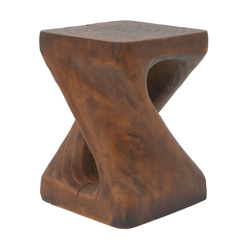 Christopher Knight Home - Table d'appoint Stella en bois à motif spirale torsadée