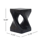 Christopher Knight Home - Table d'appoint Stella en bois à motif spirale torsadée