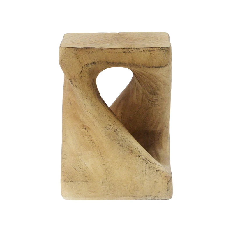 Christopher Knight Home - Table d'appoint Stella en bois à motif spirale torsadée