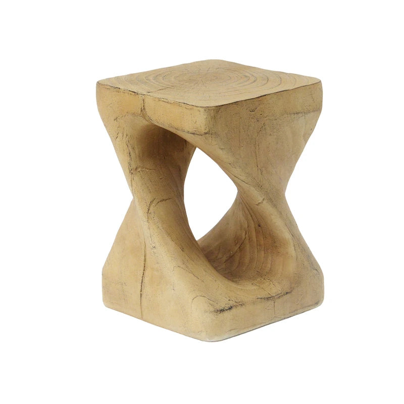 Christopher Knight Home - Table d'appoint Stella en bois à motif spirale torsadée