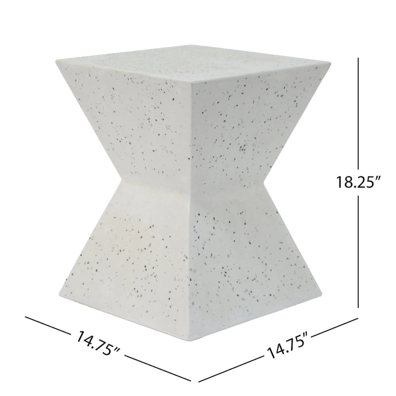 Table d'appoint carrée Rowan Outdoor Modern Mgo par Christopher Knight Home - 37,5 cm (L) x 37,5 cm (l) x 46,5 cm (H)
