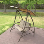 GDFStudio - Balancelle de jardin Bella réglable avec structure en acier et auvent