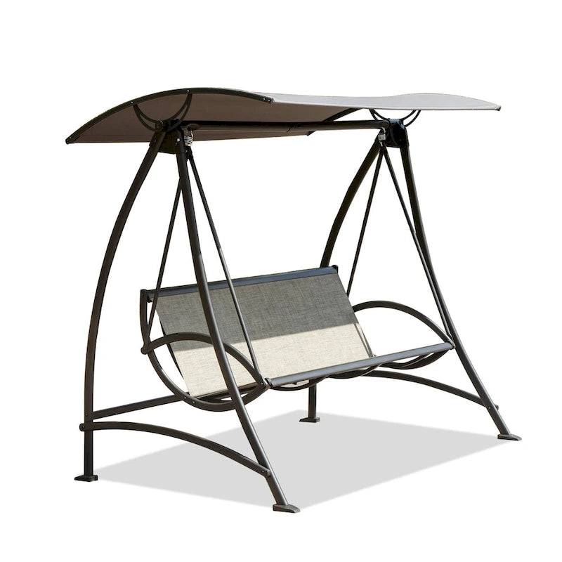 GDFStudio - Balancelle de jardin Bella réglable avec structure en acier et auvent