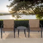 Christopher Knight Home - Ensemble de conversation d'extérieur Lara PE Ratten
