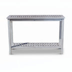 Console en eucalyptus, gris argenté