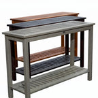 Console en eucalyptus, gris argenté