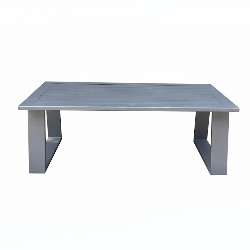 Table basse, couleur étain poudré