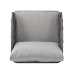 Ensemble de canapé d'extérieur Roomfitters 4 pièces en métal avec coussins, mobilier de jardin ou balcon avec assise profonde, gris