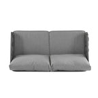 Ensemble de canapé d'extérieur Roomfitters 4 pièces en métal avec coussins, mobilier de jardin ou balcon avec assise profonde, gris