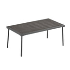 Ensemble de canapé d'extérieur Roomfitters 4 pièces en métal avec coussins, mobilier de jardin ou balcon avec assise profonde, gris