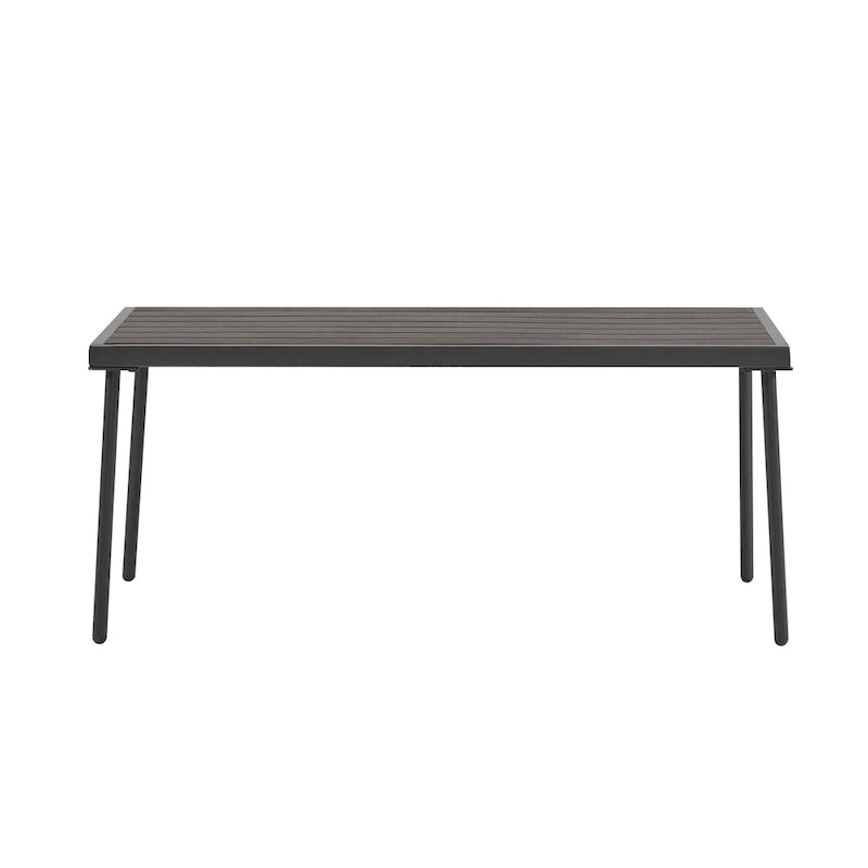 Ensemble de canapé d'extérieur Roomfitters 4 pièces en métal avec coussins, mobilier de jardin ou balcon avec assise profonde, gris