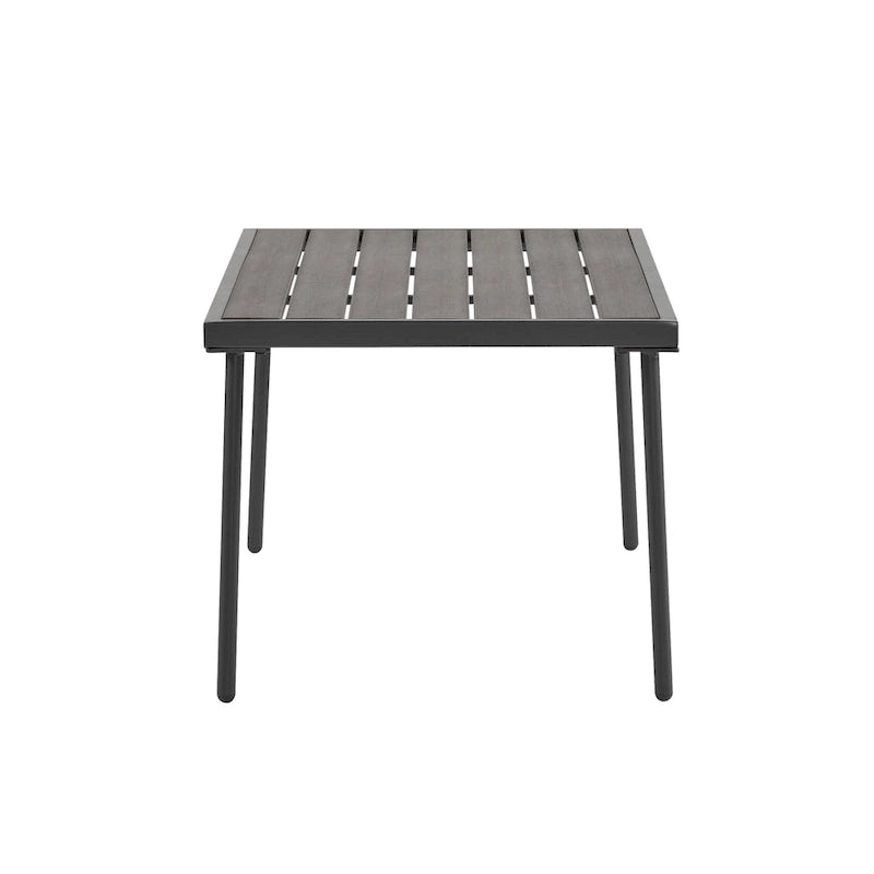 Ensemble de mobilier de conversation d'extérieur 4 pièces, canapé de patio en corde tressée avec coussin imperméable et table basse