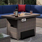 Ensemble de mobilier de patio extérieur 15 pièces