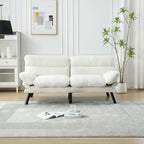 Canapé de salon avec coussin épais, canapé-lit, canapé convertible avec pieds en métal, mobilier de chambre