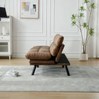 Canapé de salon avec coussin épais, canapé-lit, canapé convertible avec pieds en métal, mobilier de chambre
