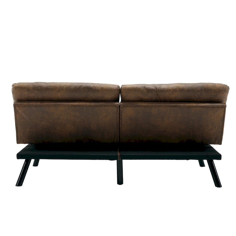 Canapé de salon avec coussin épais, canapé-lit, canapé convertible avec pieds en métal, mobilier de chambre