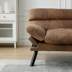 Canapé de salon avec coussin épais, canapé-lit, canapé convertible avec pieds en métal, mobilier de chambre