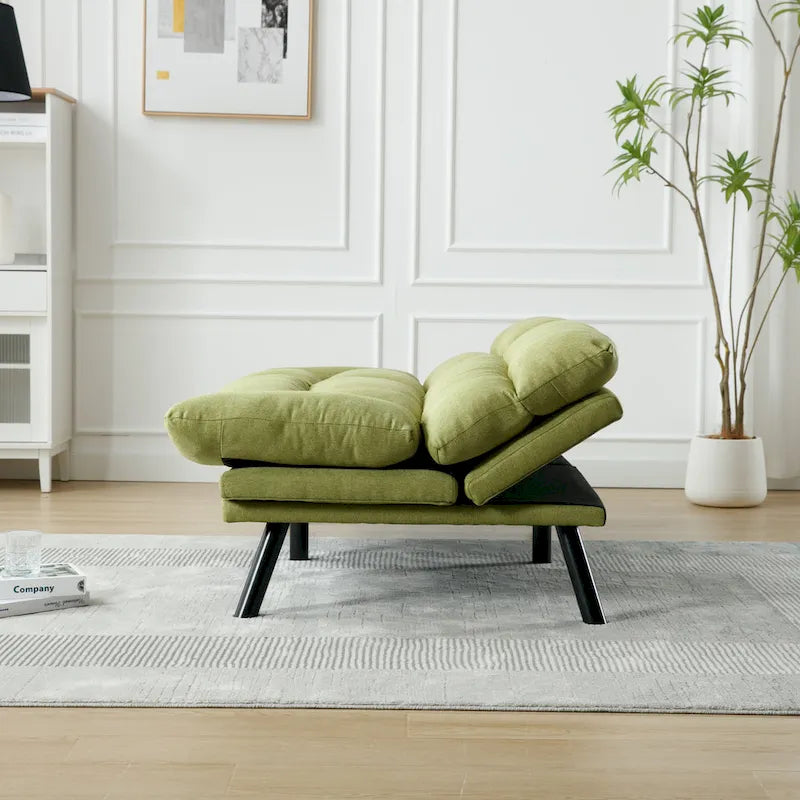 Canapé de salon avec coussin épais, canapé-lit, canapé convertible avec pieds en métal, mobilier de chambre