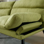 Canapé de salon avec coussin épais, canapé-lit, canapé convertible avec pieds en métal, mobilier de chambre
