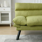 Canapé de salon avec coussin épais, canapé-lit, canapé convertible avec pieds en métal, mobilier de chambre