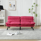 Canapé de salon avec coussin épais, canapé-lit, canapé convertible avec pieds en métal, mobilier de chambre