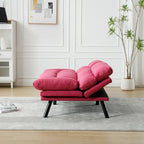 Canapé de salon avec coussin épais, canapé-lit, canapé convertible avec pieds en métal, mobilier de chambre
