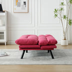Canapé de salon avec coussin épais, canapé-lit, canapé convertible avec pieds en métal, mobilier de chambre