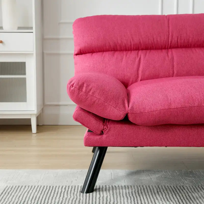 Canapé de salon avec coussin épais, canapé-lit, canapé convertible avec pieds en métal, mobilier de chambre