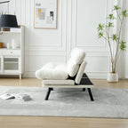 Canapé de salon avec coussin épais, canapé-lit, canapé convertible avec pieds en métal, mobilier de chambre