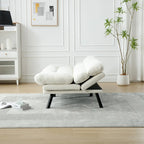 Canapé de salon avec coussin épais, canapé-lit, canapé convertible avec pieds en métal, mobilier de chambre